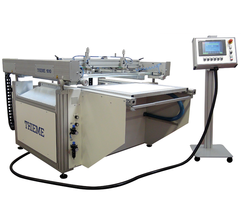 THIEME 1000 Machine de sérigraphie ½ automatique à plateau sortant pour les matériaux rigides et flexibles